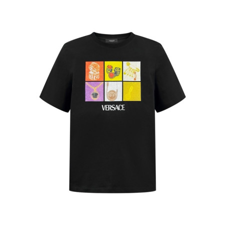 베르사체 남성 반팔 티셔츠 - Versace Mens Round Tshirts - vec7018x