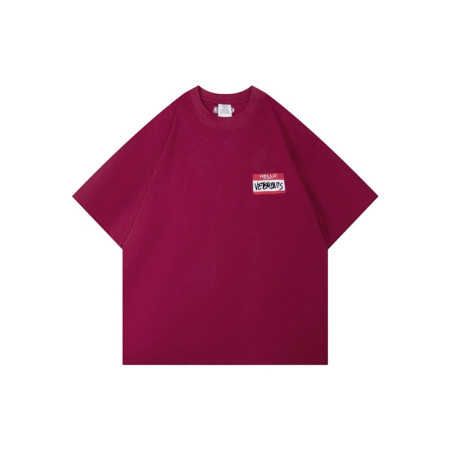 베트멍 남/녀 라운드 반팔 티셔츠 - Vetements Unisex Oversize Tshirt - vec7034x