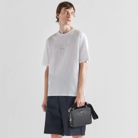 프라다 남성 라운드 반팔티 - Prada Mens Round Tshirt - prc7035x