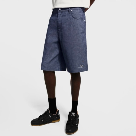 루이비통 남성 데님 쇼츠 - Louis vuitton Mens Denim Shorts - lvc7042x