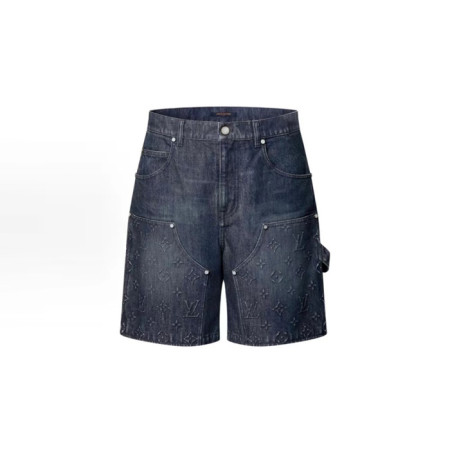 루이비통 남성 데님 쇼츠 - Louis vuitton Mens Denim Shorts - lvc7043x
