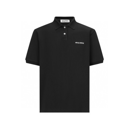 미우미우 남/녀 폴로 반팔 티셔츠 - Miumiu Unisex Polo Tshirt - mic7060x