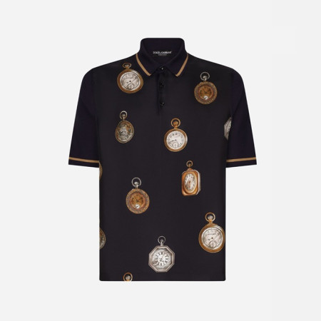 돌체앤가바나 남성 폴로 반팔 티셔츠 - Dolce&Gabbana Mens Polo Tshirt - doc7064x