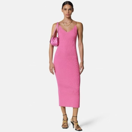 베르사체 여성 Safety Pin 니트 슬립 미디 드레스 - Versace Womens Safety Pin Knit Slip Midi Dress - vec7080x