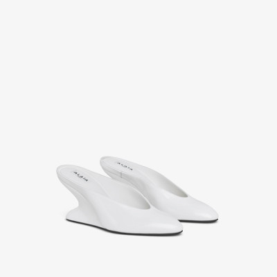 알라이아 여성 Curve 웨지 뮬 - Alaia Womens Curve Wedge Mules - als5998x
