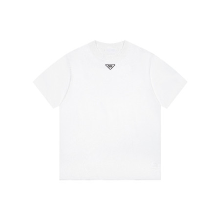 프라다 남성 라운드 반팔티 - Prada Mens Round Tshirt - prc7129x