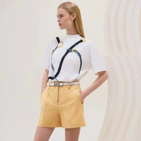 에르메스 여성 크루넥 반팔티 - Hermes Womens Round Tshirt - hec7183x