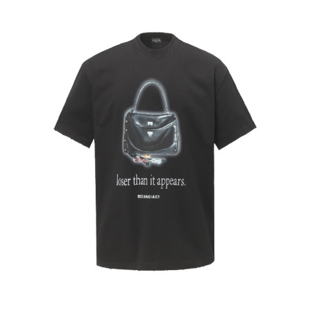 발렌시아가 남성 라운드 반팔 티셔츠 - Balenciaga Mens Round Tshirt - bac7191x