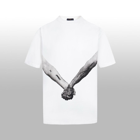 루이비통 남성 라운드 반팔티 - Louis vuitton Mens Round Tshirt - lvc7213x