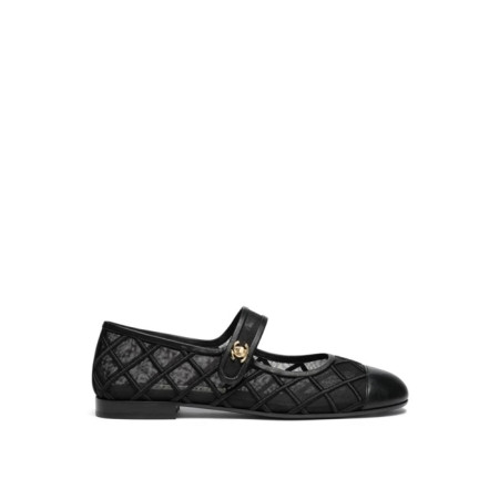 샤넬 여성 메시 메리제인 슈즈 - Chanel Womens Maryjane Flat Shoes - chs6078x