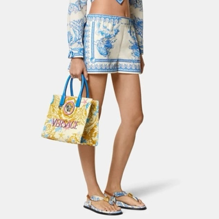 베르사체 여성 실크 쇼츠 - Versace Womens Silk Shorts - vec7232x