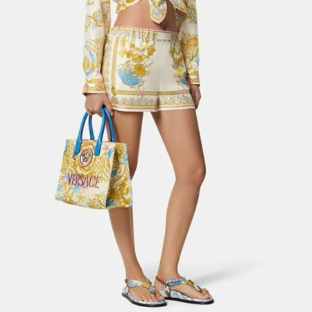 베르사체 여성 실크 쇼츠 - Versace Womens Silk Shorts - vec7234x