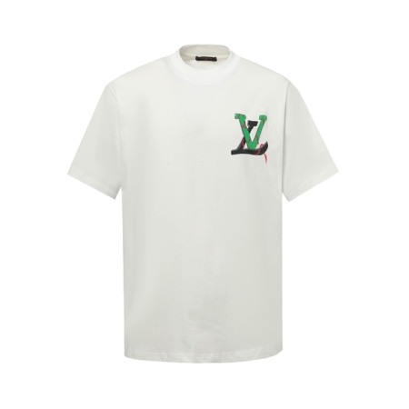 루이비통 남성 라운드 반팔 티셔츠 - Louis vuitton Mens Round Tshirt - lvc7239x