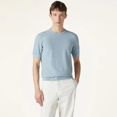 로로피아나 남성 라운드 반팔티 - Loro Piana Mens Round Tshirt - lpc7263x