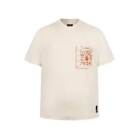 펜디 남성 라운드 반팔 티셔츠 - Fendi Mens Round Tshirt - fec7267x