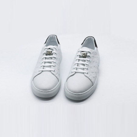 [당일배송] 루이비통 남성 로고 포인트 화이트 스니커즈 - dd1042x