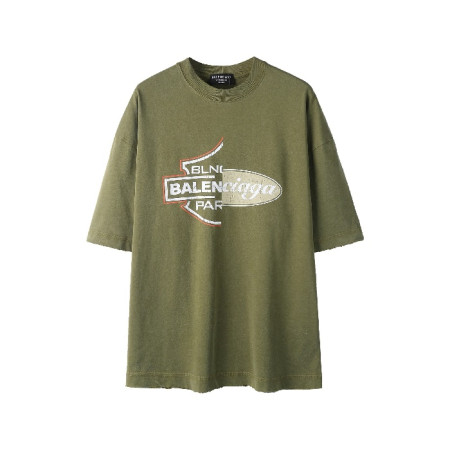 발렌시아가 남성 라운드 반팔 티셔츠 - Balenciaga Mens Round Tshirt - bac7281x