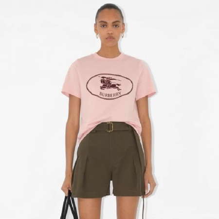 버버리 여성 반팔 티셔츠 - Burberry Womens Round Tshirt - prc7302x