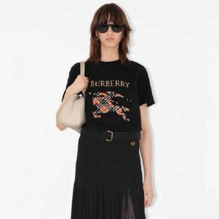 버버리 여성 반팔 티셔츠 - Burberry Womens Round Tshirt - prc7308x