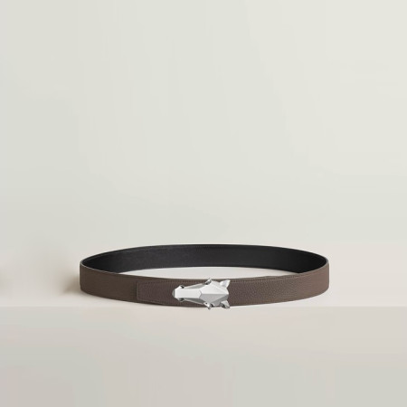 에르메스 남성 데스트리에 버클 리버서블 벨트 - Hermes Mens Destrier Buckle Reversible Belt - bel244x
