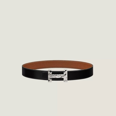 에르메스 남성 리버서블 퀴즈 H20 벨트 - Hermes Mens Quizz H20 Reversible Belt - bel259x