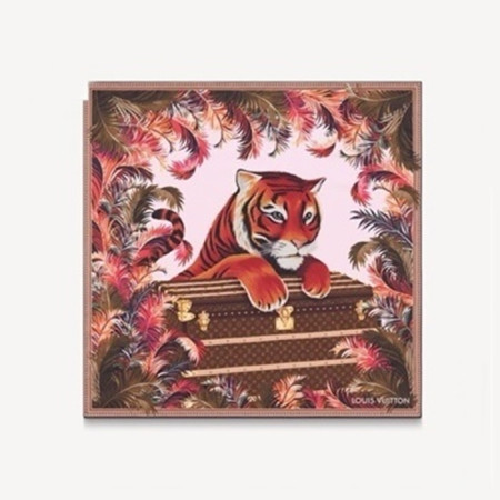 루이비통 여성 프레셔스 타이거 스퀘어 90 - Louis vuitton Womens Precious Tiger Square 90 - acc5833x