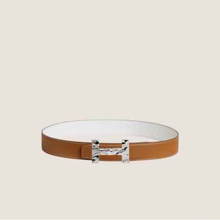 에르메스 남성 리버서블 퀴즈 H20 벨트 - Hermes Mens Quizz H20 Reversible Belt - bel286x