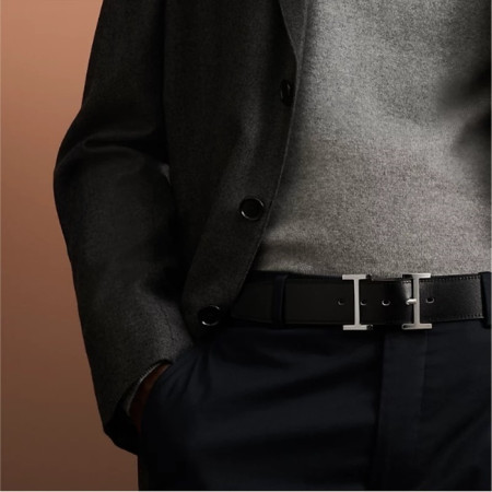 에르메스 남성 아드리앙 버클 리버서블 벨트 - Hermes Mens Hadrien Buckle Reversible Belt - bel318x
