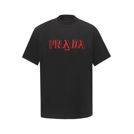프라다 남성 라운드 반팔티 - Prada Mens Round Tshirt - prc7364x