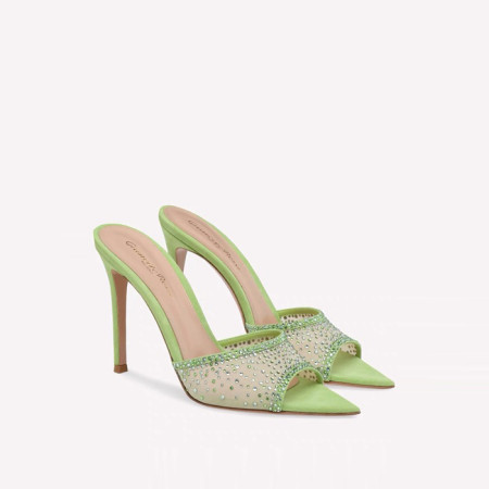 지안비토로시 여성 라니아 85 스웨이드 뮬 - Gianvito Rossi Womens Rania 85 Suede Mule - gis6116x