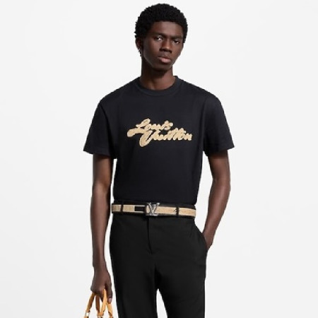 루이비통 남성 라운드 반팔 티셔츠 - Louis vuitton Mens Round Tshirt - lvc7484x