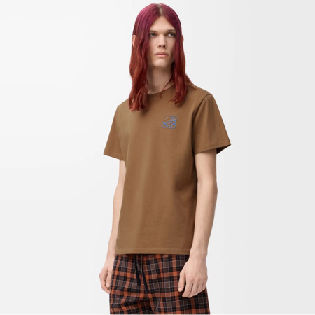로에베 남성 라운드 반팔티 - Loewe Mens Round Tshirt - loc7493x