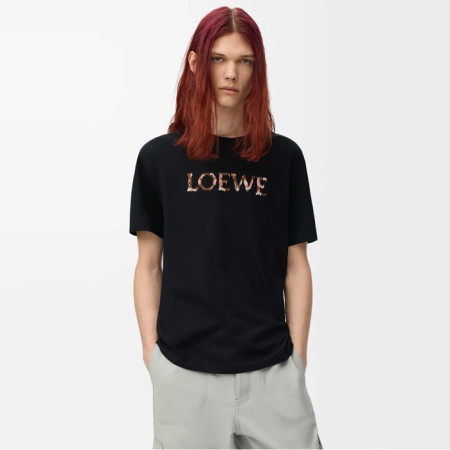 로에베 남성 라운드 반팔티 - Loewe Mens Round Tshirt - loc7502x