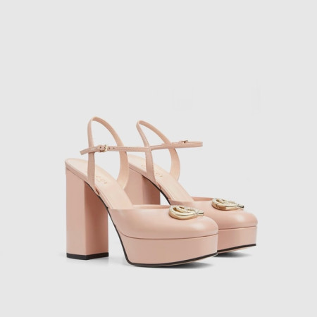 구찌 여성 GG 샌들 펌프스 - Gucci Womens GG Leather Sandals - gus6234x