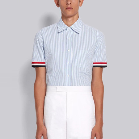 톰브라운 남성 클래식 반팔 셔츠 - Thom Browne Mens Dress Shirts - thc7536x