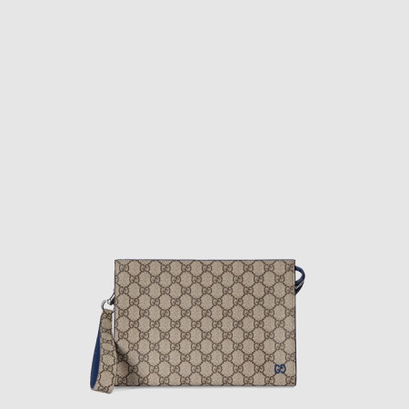 구찌 남성 바이컬러 GG 파우치 - Gucci Mens Bicolor GG pouch - gub6018x