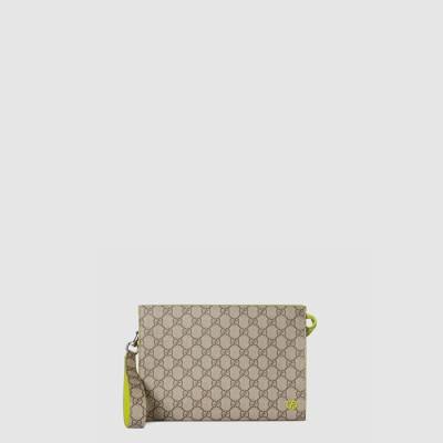 구찌 남성 바이컬러 GG 파우치 - Gucci Mens Bicolor GG pouch - gub6022x