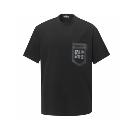 미우미우 남성 라운드 반팔 티셔츠 - Miumiu Mens Round Tshirt - mic7563x