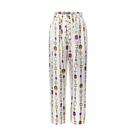 루이비통 여성 네크리스 프린트 파자마 팬츠 - Louis vuitton Womens Necklace Print Pajama Pants - lvc7707x