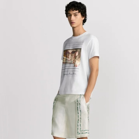 디올 남성 꾸뛰르 은방울꽃 버뮤다 쇼츠 - Dior Mens Couture Silverbell Bermuda Shorts - dic7714x