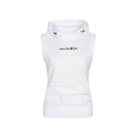 [AMAZINGCRE] 어메이징크리 여성 에어서킷 후디 슬리브리스 티셔츠 - gol1733x