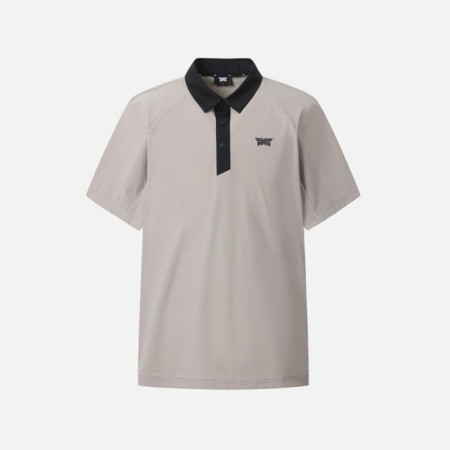 PXG 남성 썸머 로고 포인트 카라 셔츠 티셔츠 - gol1739x