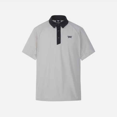 PXG 남성 썸머 로고 포인트 카라 셔츠 티셔츠 - gol1740x