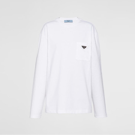 프라다 남성 라운드 긴팔티 - Prada Mens Round Tshirt - prc7764x