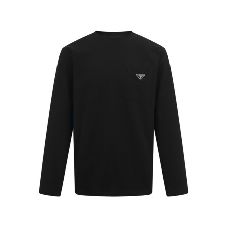 프라다 남성 라운드 긴팔티 - Prada Mens Round Tshirt - prc7765x