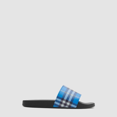 버버리 남/녀 체크 슬라이드 - Burberry Unisex Check Slide - bus6367x