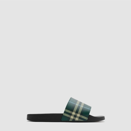 버버리 남/녀 체크 슬라이드 - Burberry Unisex Check Slide - bus6368x