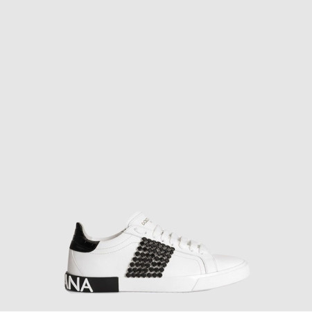 돌체앤가바나 남/녀 포르토피노 라이트 스니커즈 - Dolc&Gabbana Unisex Calfskin Portofino Light Sneakers - dol6412x