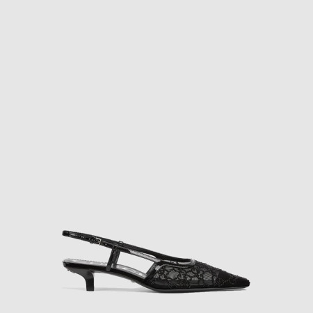 구찌 여성 GG 크리스털 슬링백 펌프스 - Gucci Womens GG Crystal Slingback Pumps - gus6456x