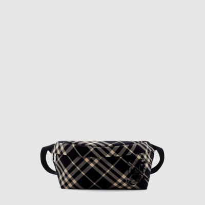 버버리 남성 체크 벨트 백 - Burberry Mens Check Belt Bag - bub7866x